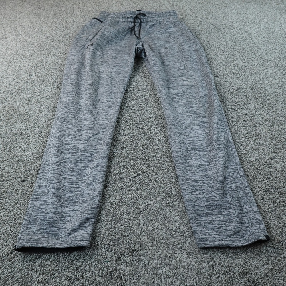 Under Armour Sweatpants Mens M Gray ColdGear Jogger Gym Pants Drawstring Workout